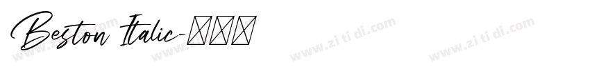 Beston Italic字体转换
